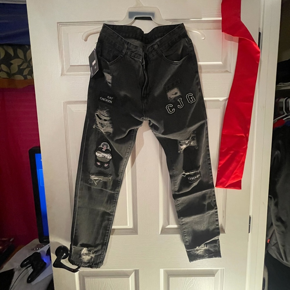Bundle of Skinny Leg Ripped custom jeans/ 32 waist 30 length/ New